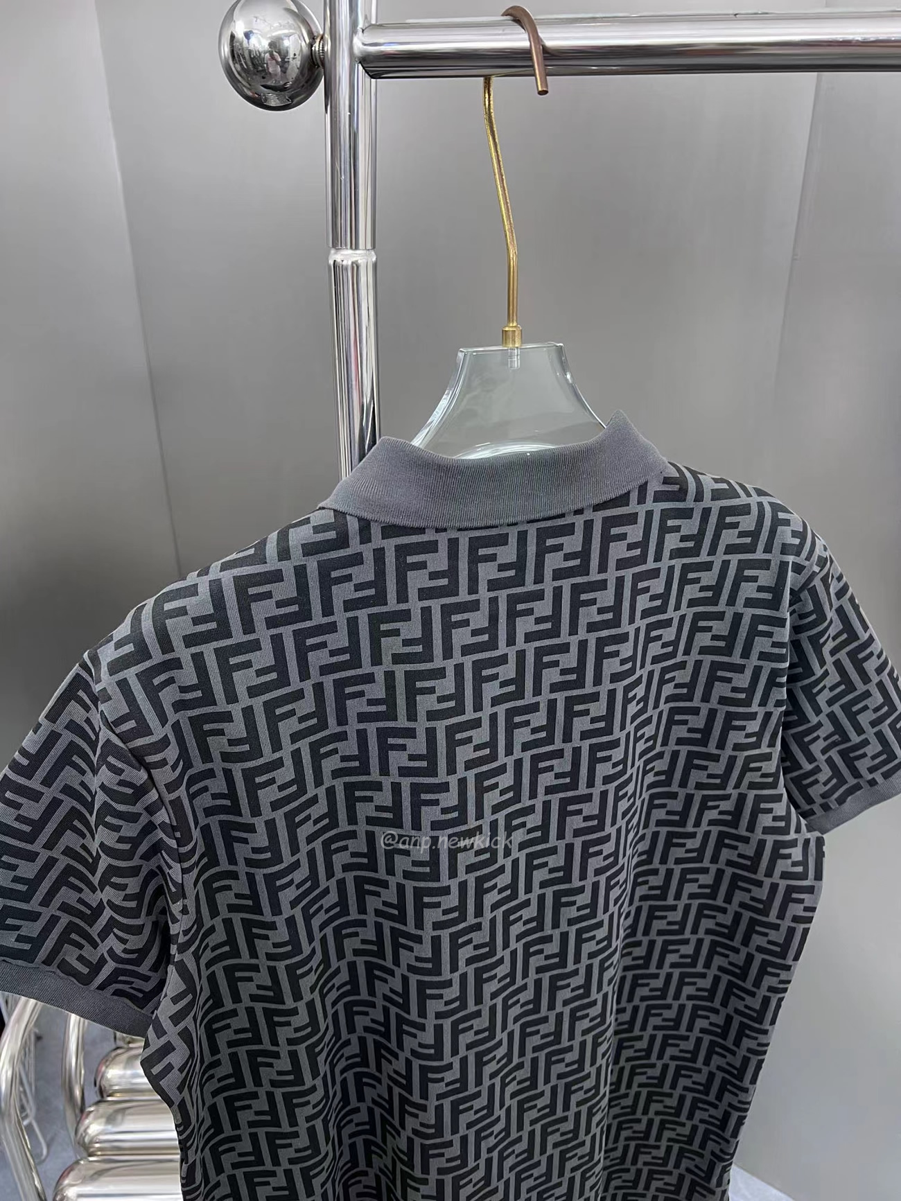 Fendi Ff Black Polo T Shirt (8) - www.newkick.vip